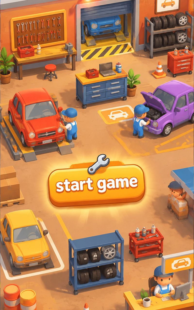 ServAuto: Idle Garage Business garage scene